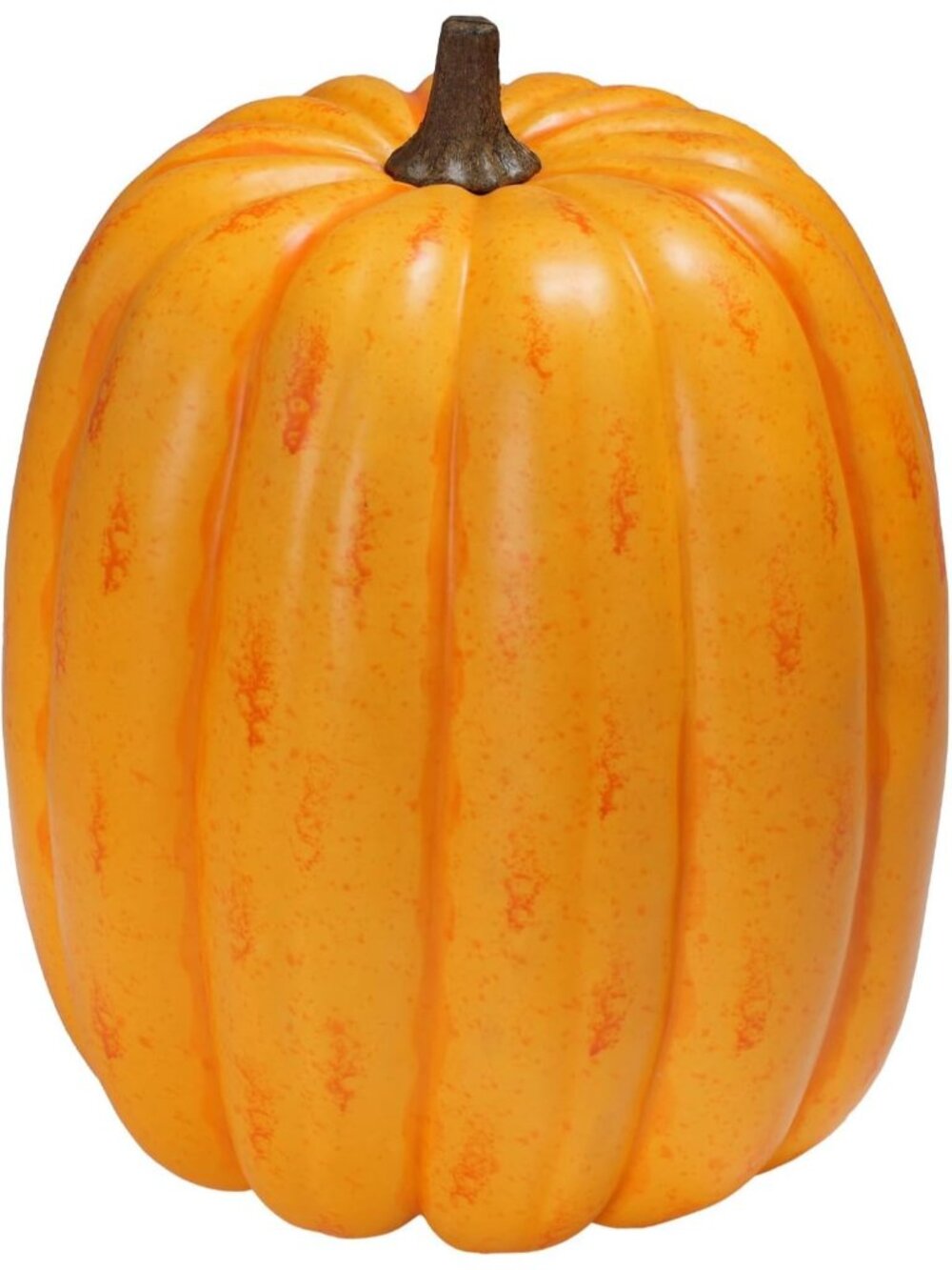 17.5 Inch Large Light Yellow Plastic Pumpkin Realistic Harvest Ornament Decor